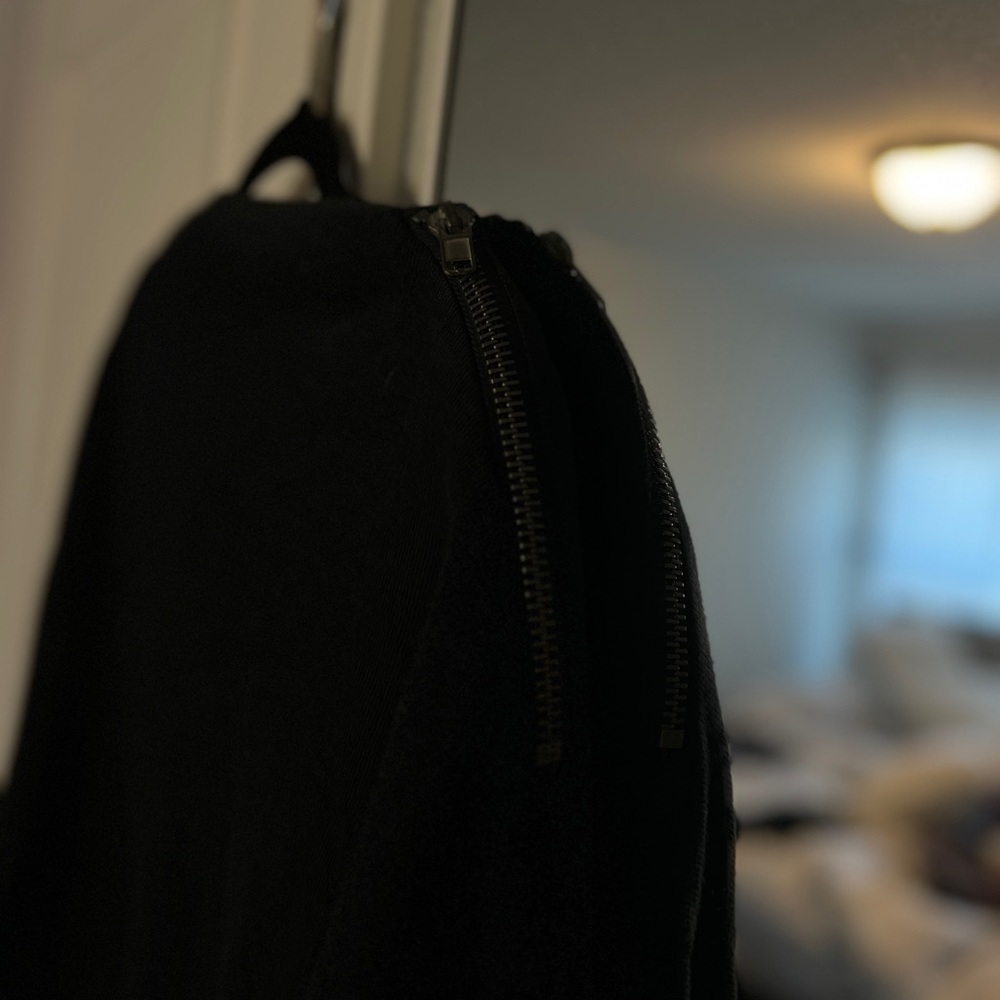 We The Free Black Off The Shoulder One Shoulder Zip Top - Picture 3 of 5